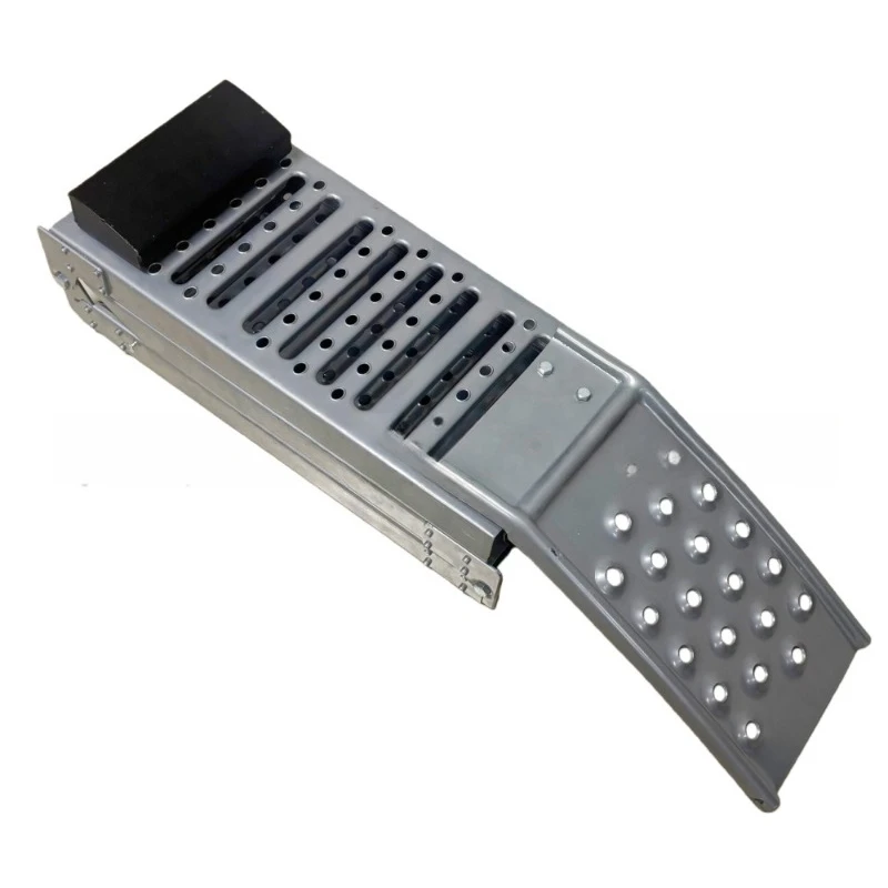 

Motorcycle ATV uphill board, folding ramp, portable tri-fold iron bridge board, barrier-free ramp