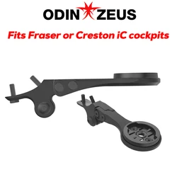 For Syncors-Integrated Bike Handlebar,Aluminum Alloy, icycle Computer Mount for Garmin,ateye, ryton, opro, Flashlight Holder, IC