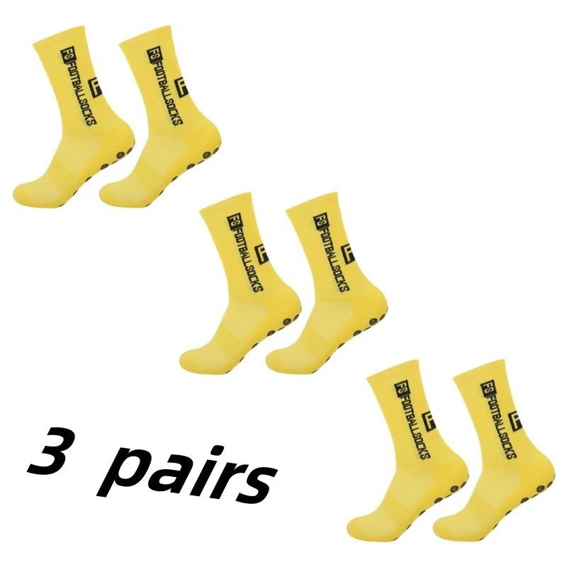 Anti -slip football socks, sports socks, sweat, breathable, 3 pairs