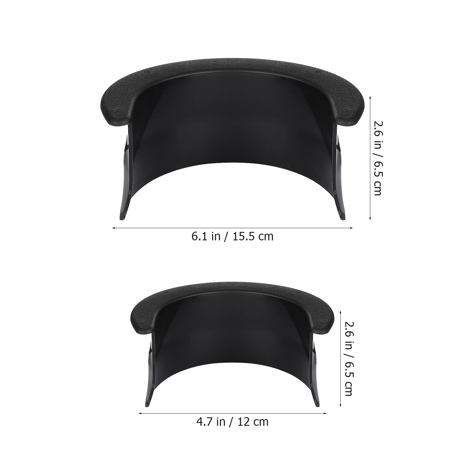 6 قطعة مجموعة بطانة جيب البلياردو البلاستيكية باللون الأسود لطاولة البلياردو بار المنزل استخدام بطانة الجيب لطاولة حمام السباحة