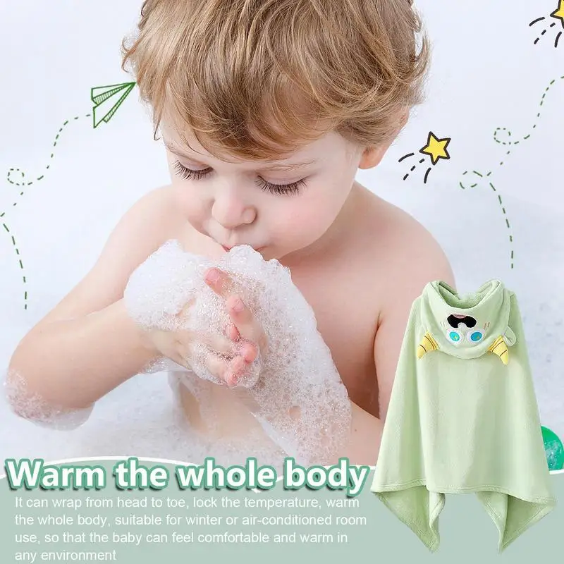 

Boys Girls Coral Fleece Bathrobe Children Hooded Robes Kids Animal Towel Robe Baby Sleepwear Children's Dressing Gown Soft