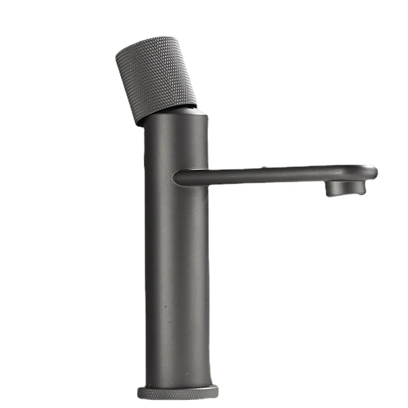 

Countertop Mount Matte High Short Spray Faucet Single Handle Basin Mixing Faucet Bathroom Brass Sink Faucet