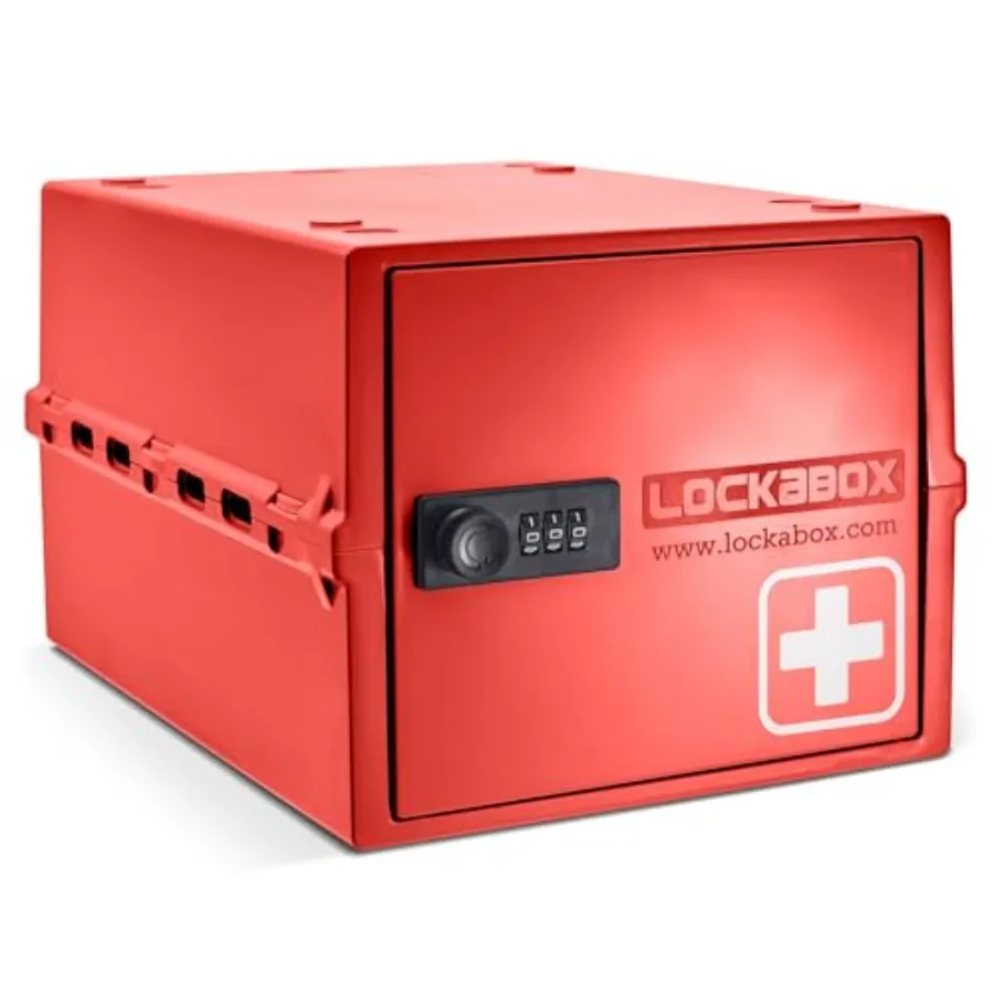 Lockabox One™ Premium cine Lock Box um cation Lock Box With Code For cines Vitamins and Supplements External Size 12 x 8 x 6.6