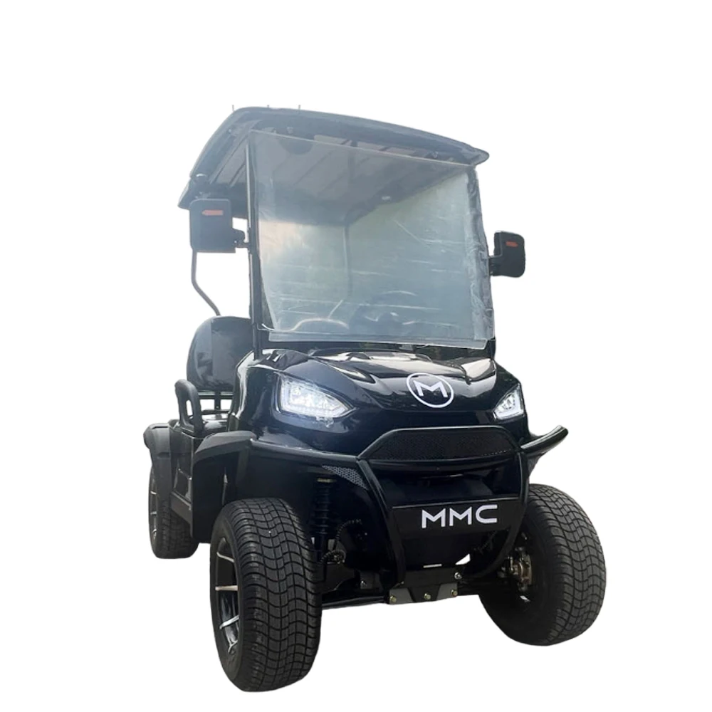 Popular Products Customize 2/4/6 Seats 48V 60V 72V All Terrain Beach Golf Cart Utility 4000W Black Electric Golf Carts