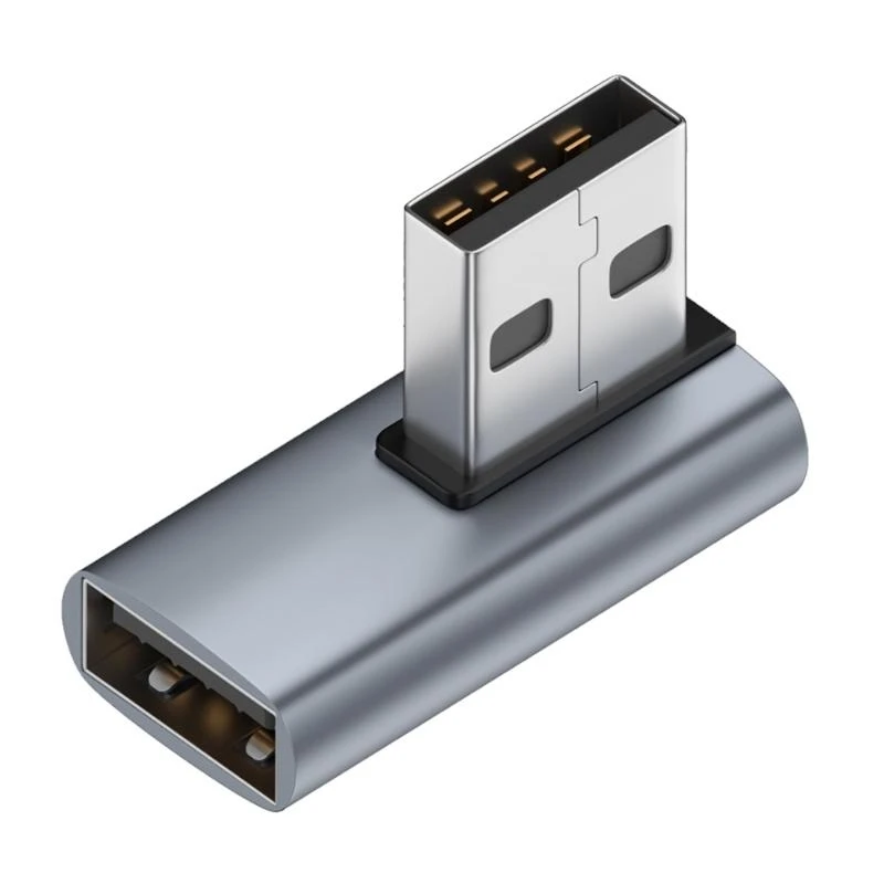 573A USB Extensión del adaptador masculino a femenino 90 grados Extensor adaptador ángulo recto