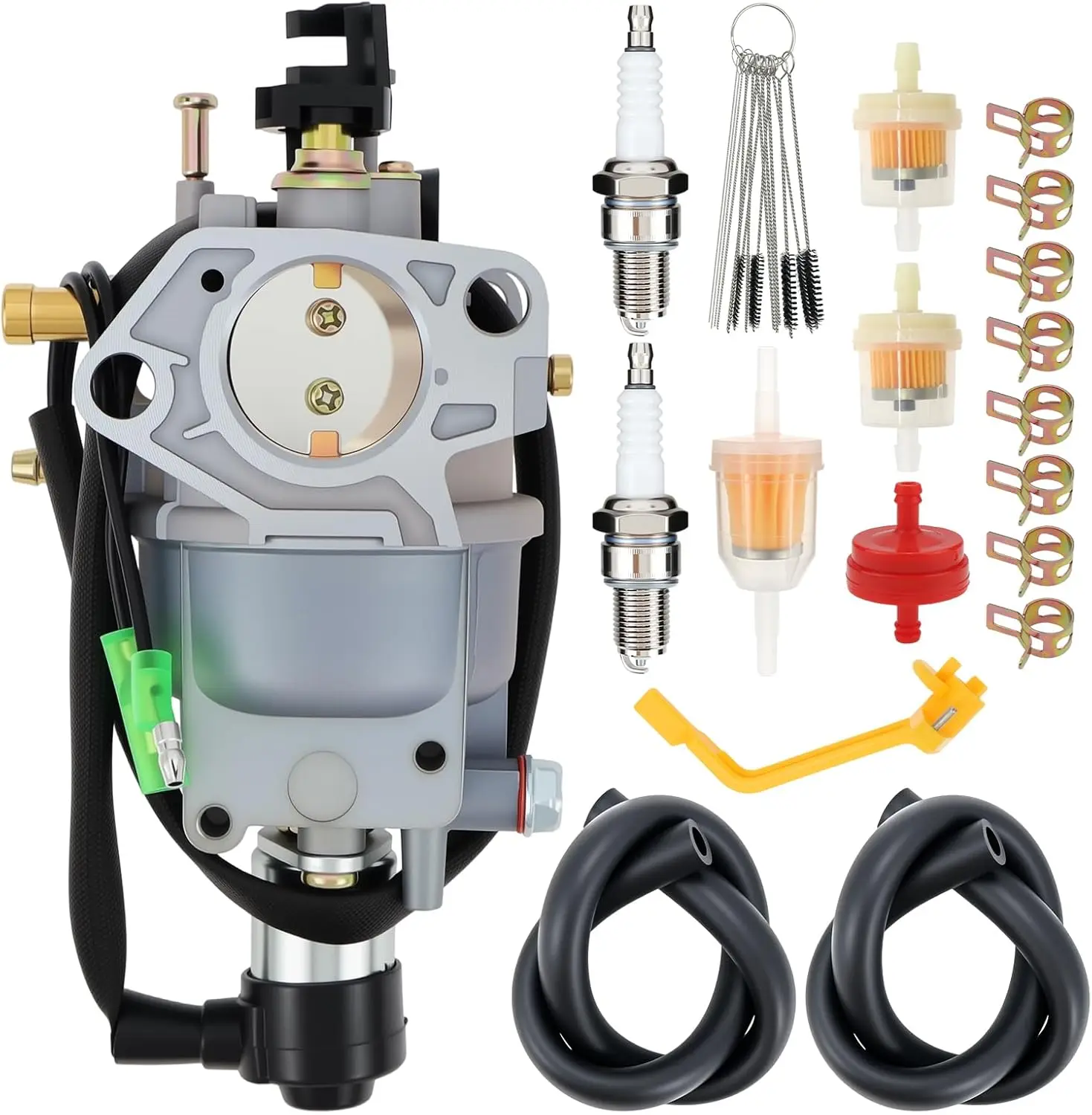 Carburador H07553 apto para generador Firman H07552 Dual Fule Compatible con motor de 9400 vatios 439CC T07571 Tri reemplazo de generador de combustible