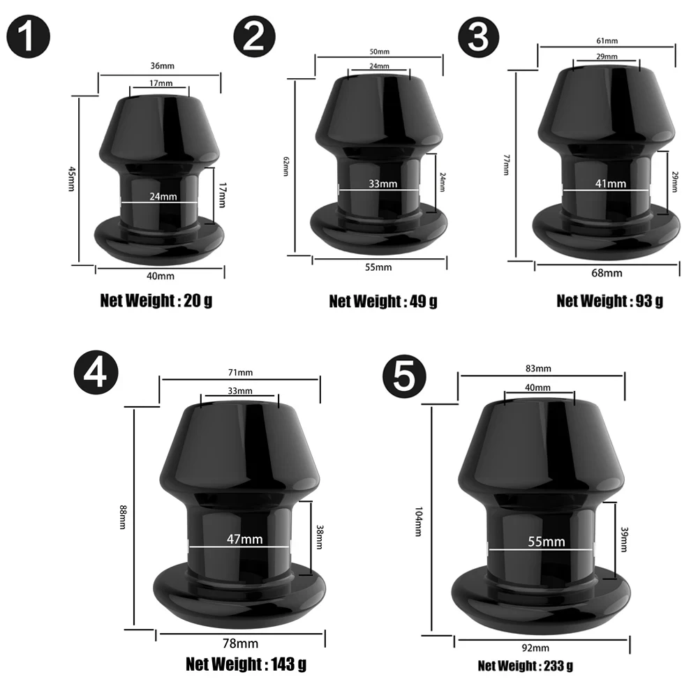 سيليكون المقابس الشرجية جهاز تدليك للبروستاتا محفز لوازم الكبار جوفاء بعقب المكونات استخدام للتدريب الشرجي للكبار الرجال الجنس لعب #2
