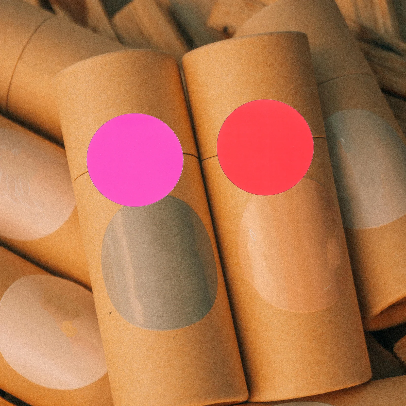 Round Adhesive Labels Circle Sticker Sheets For Labeling Bottles Packages Files Organization Home Office School Use