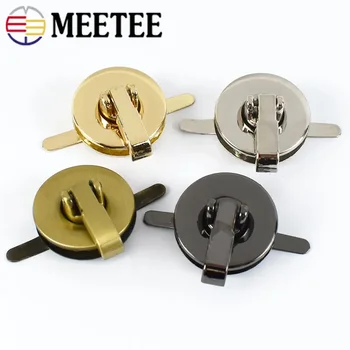 핸드백 여성용 라운드 메탈 회전 잠금 스냅, 트위스트 잠금 걸쇠 클로저, DIY 가방 하드웨어 액세서리, 5 개 