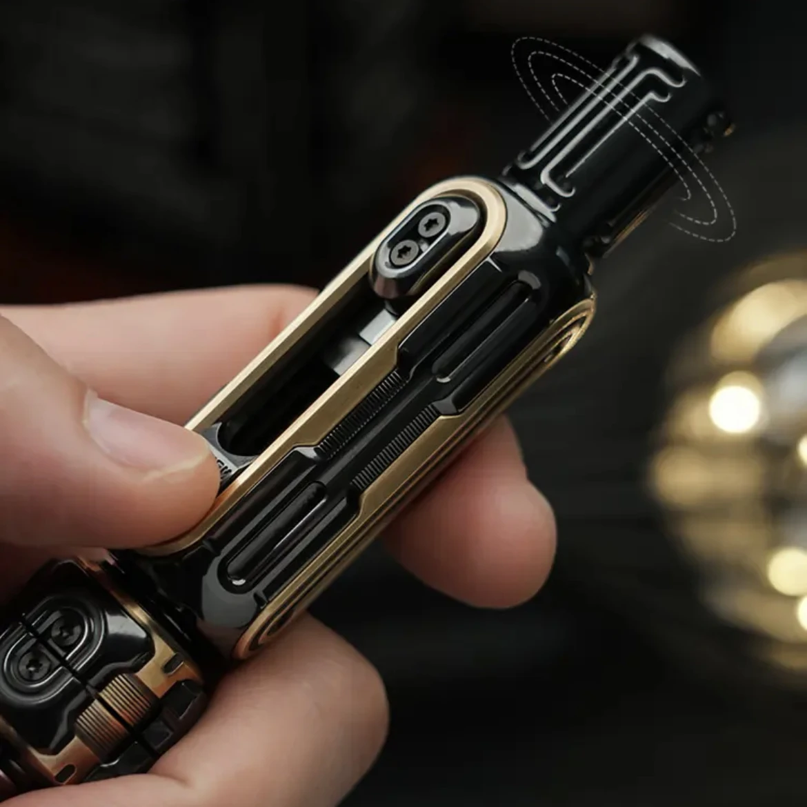 Pistolas pesadas parafuso de pistola liga titânio fidget slider spinner edc brinquedos anti estresse sensorial tdah foco ferramenta brinquedos inquietos