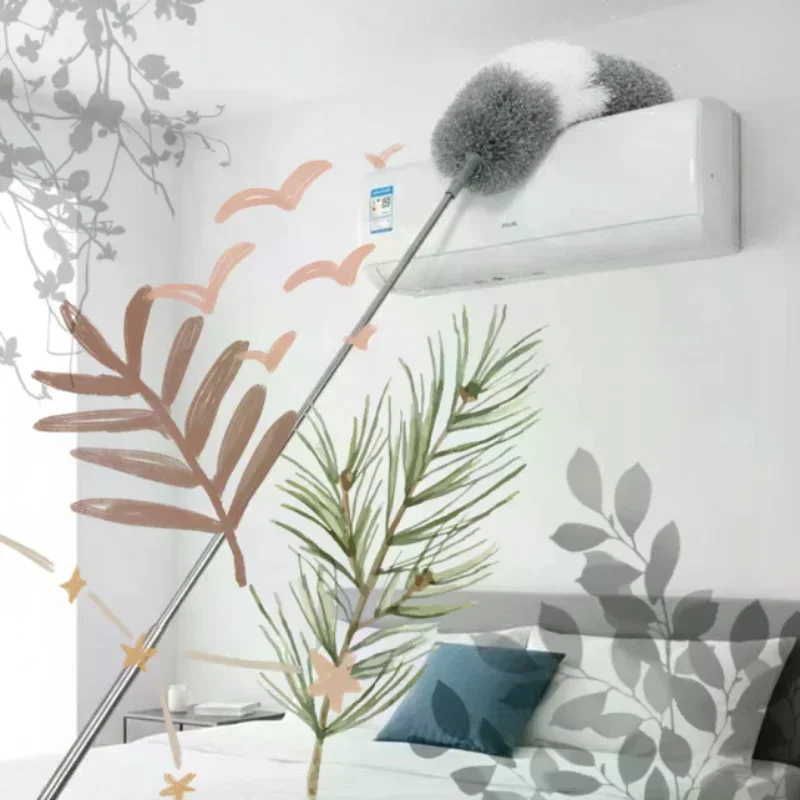Extendable Microfiber Duster Retractable Duster Brush Household Cleaning Tools Dust Remover Brush For Dust Cleaning