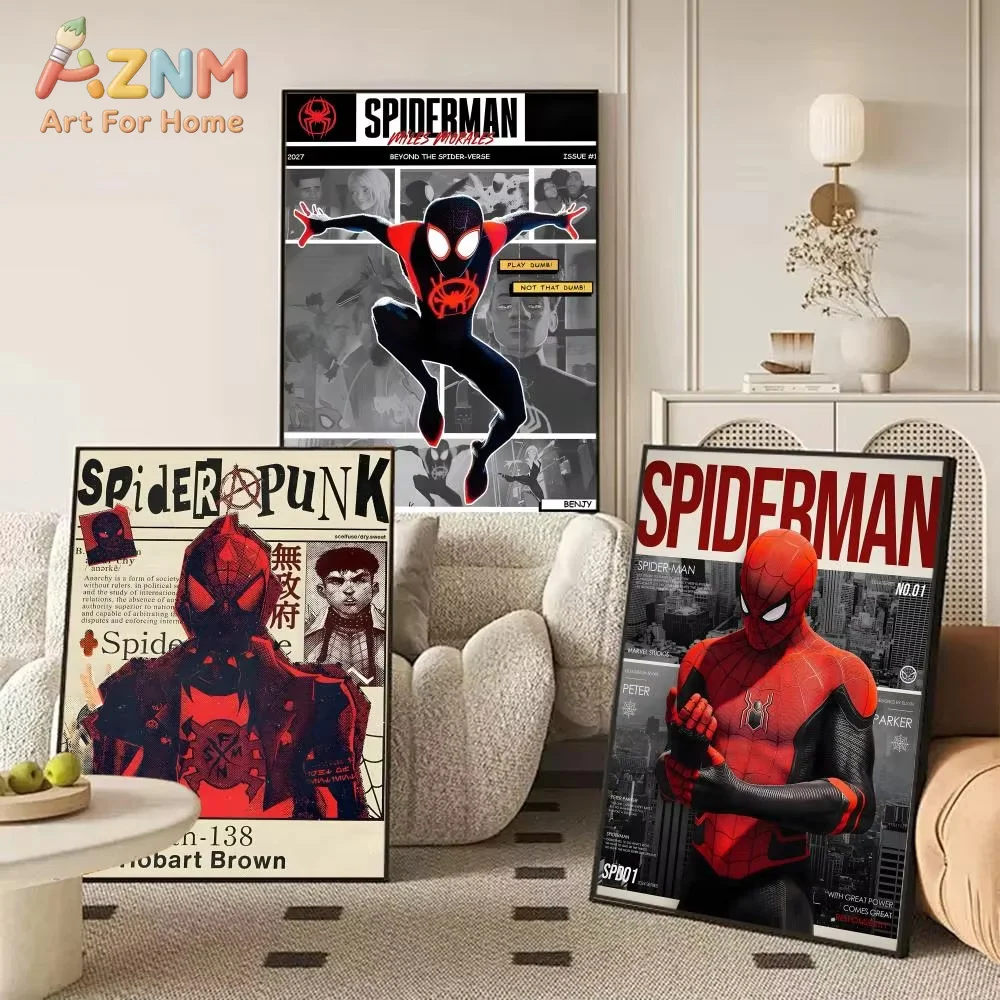 Marvel  Spider Man Moive Poster Removable Wall  Art Mural Home Office Living Room Dining Room Wall Decor