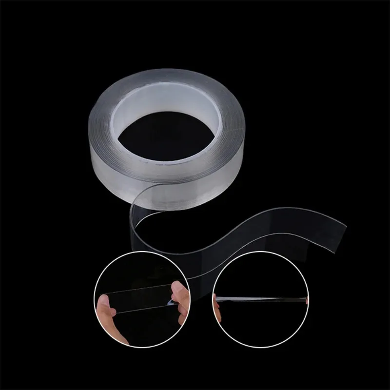Nano Tape Superstarkes doppelseitiges Klebeband, extra stark klebendes, rutschfestes Klebeband, wasserdichtes, transparentes Klebeband für Küche und Badezimmer