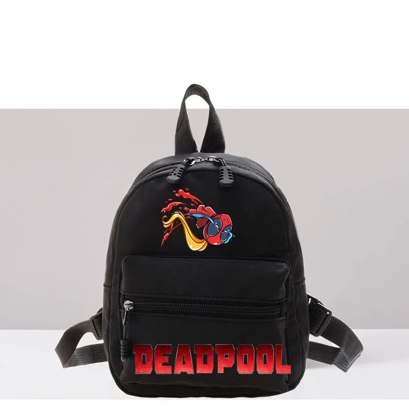 

New Deadpool Superhero Women's Backpack New College Style Cartoon Shoulder Bags Cute Teenage Girls Casual Travel Backpacks 2024