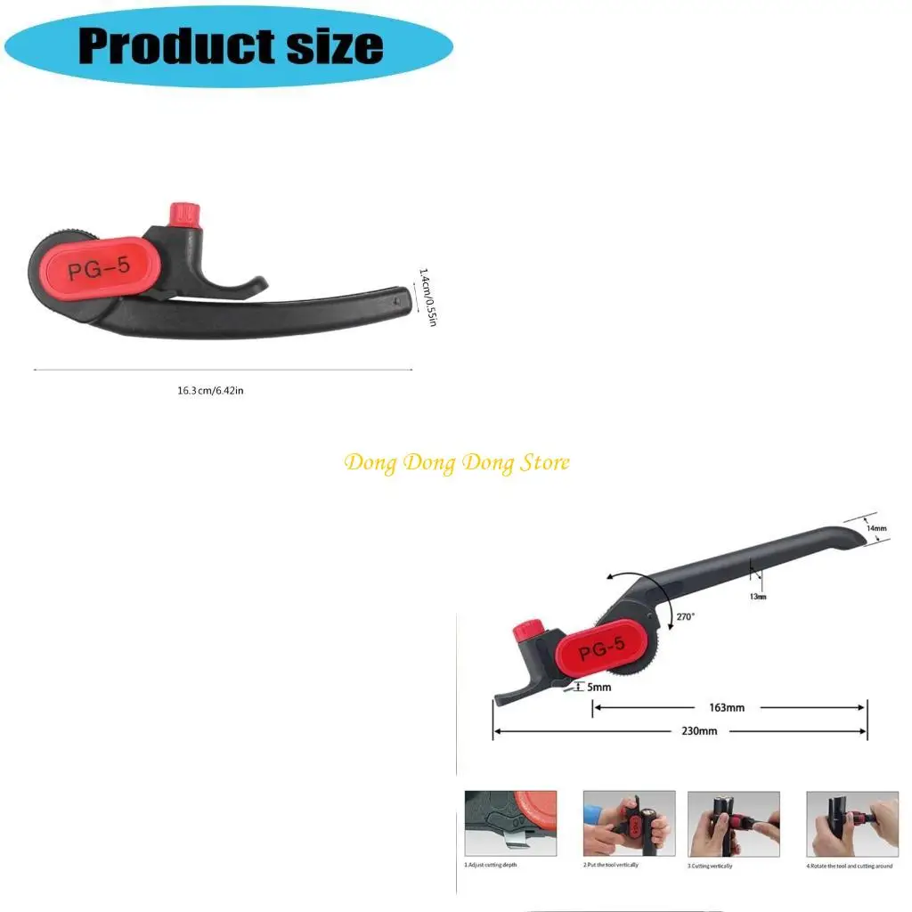 

Heavy Duty Wire Stripping Tool Cable Stripper Cutter Manual Longitudinal Slitter