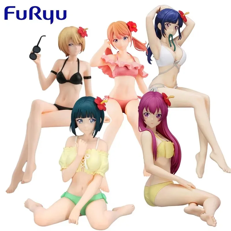 

В наличии FuRyu, натуральная пробка для лапши, богиня, кафе, терраса, персонаж аниме, Shiragiku Ono, детская подарочная коллекция, экшн-игрушки, модель