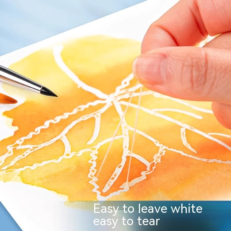 1 قطعة سائل إخفاء الفن 75 مللي زجاجة البقاء غطاء الصباغ الأبيض السائل لون الماء وسائل الإعلام الطلاب الفنانين المائية اخفاء السائل