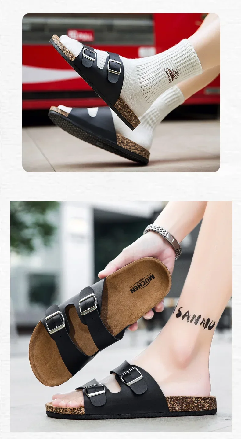 Neue klassische Kork-Flip-Flops für Herren und Damen – grenzüberschreitender Außenhandel, Partner-Outdoor-Slipper – Detail 9