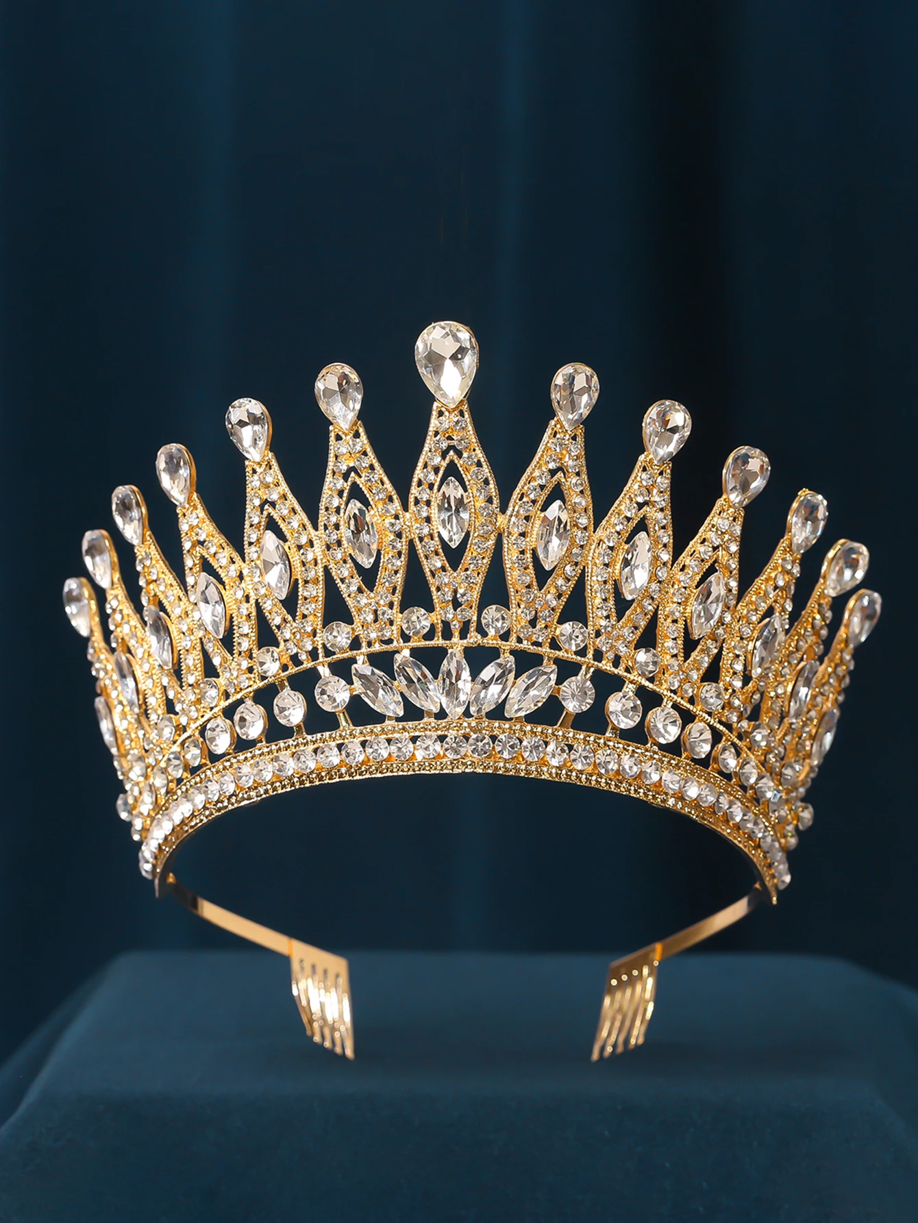 Tiara Crown for Women Girls, Wedding Tiara for Bride, Princess Hair Accessories for Birthday Prom Party Quinceanera