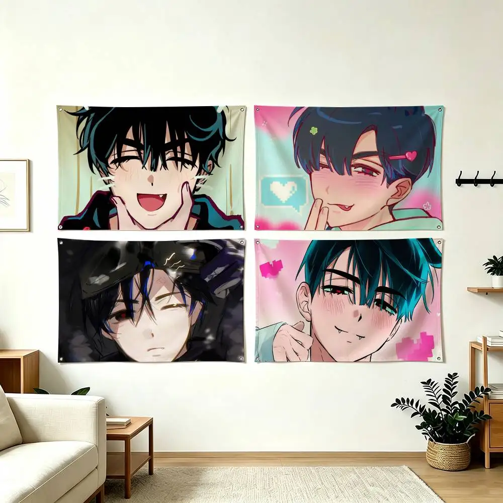 A-Alien Stage Ivan Animation Flag Suitable For Party Club Outdoor Interior Wall Decoration Banner Fans Gift