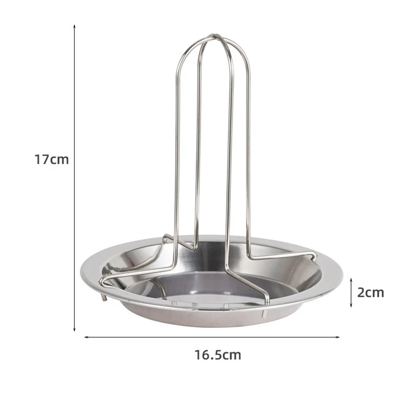 Outdoor Camping Thickened Barbecue Grill Fork Chicken Roasting Chicken Rack Carbon Steel Baking Non-stick Roasting