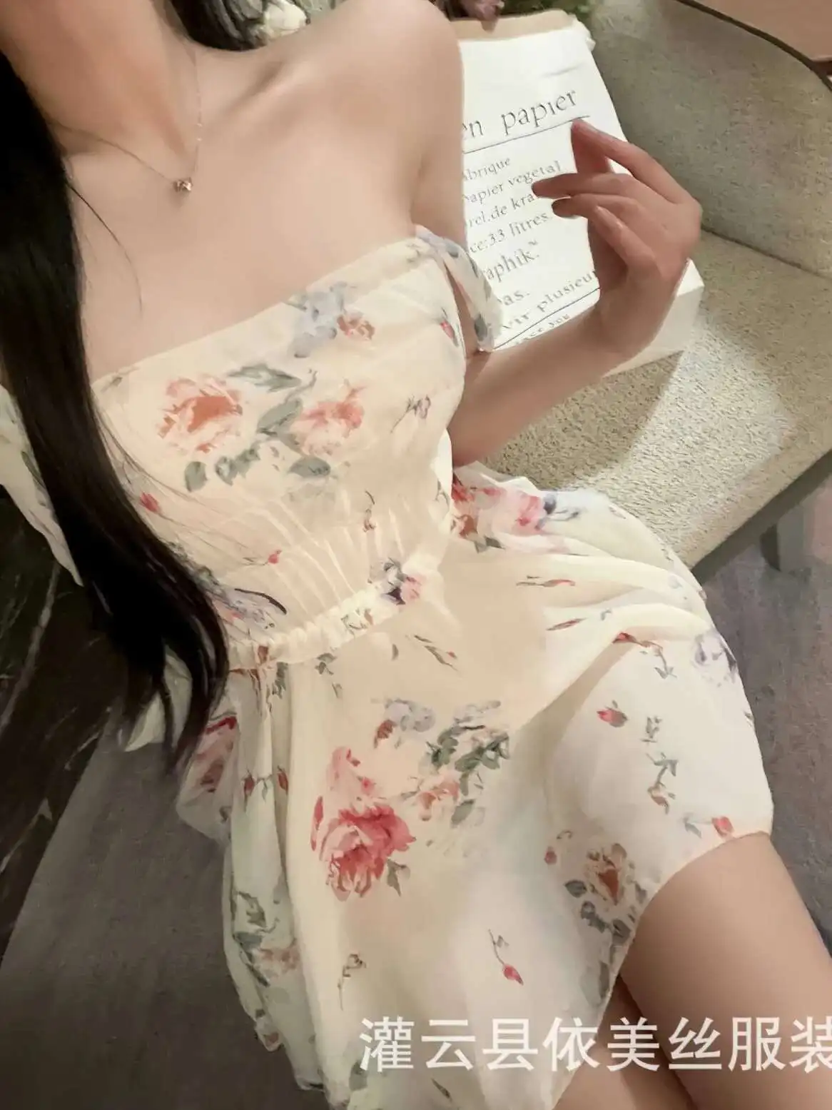 Dolce moda mini abito serbatoio dolce donna coreana sexy puro desiderio per flirt floreale vestito piccante caldo elegante 2025 nuovo Top 4YSF