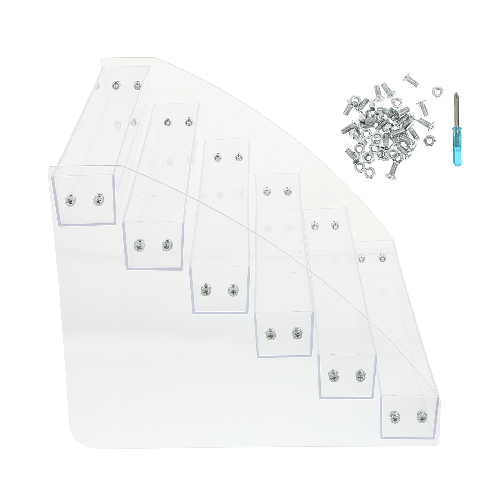 

1pc Clear Acrylic Display Rack 6-Layer Storage Organizer For Lipstick Keys Phone Bedroom Office Desktop Storage Rack