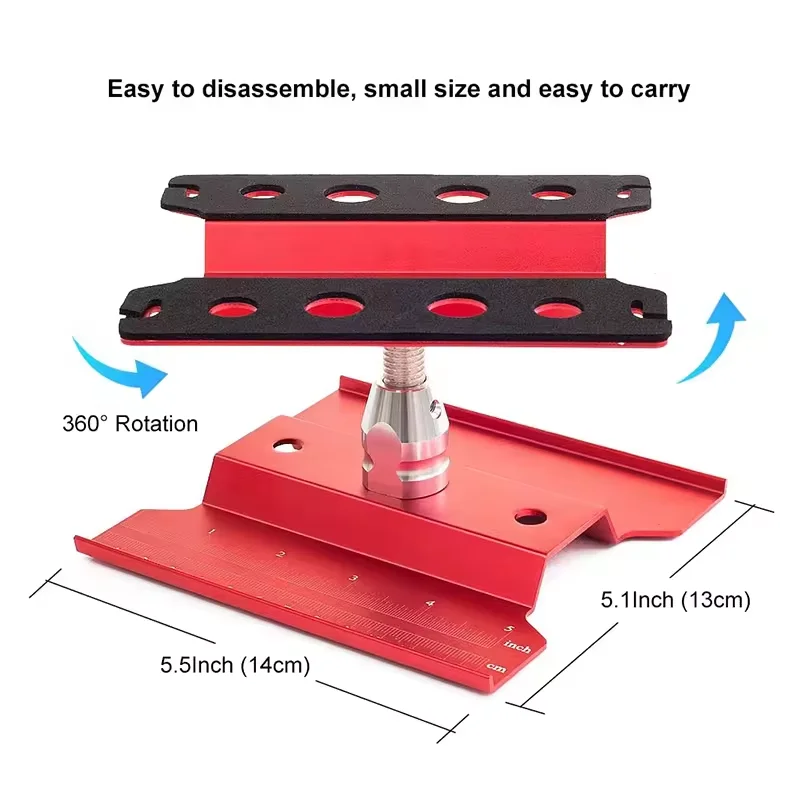 Support de travail de levage d'outils de voiture RC, plate-forme de montage, station de réparation rotative résistante à 360, Bumosquito Inoler, 1/10, 1/8