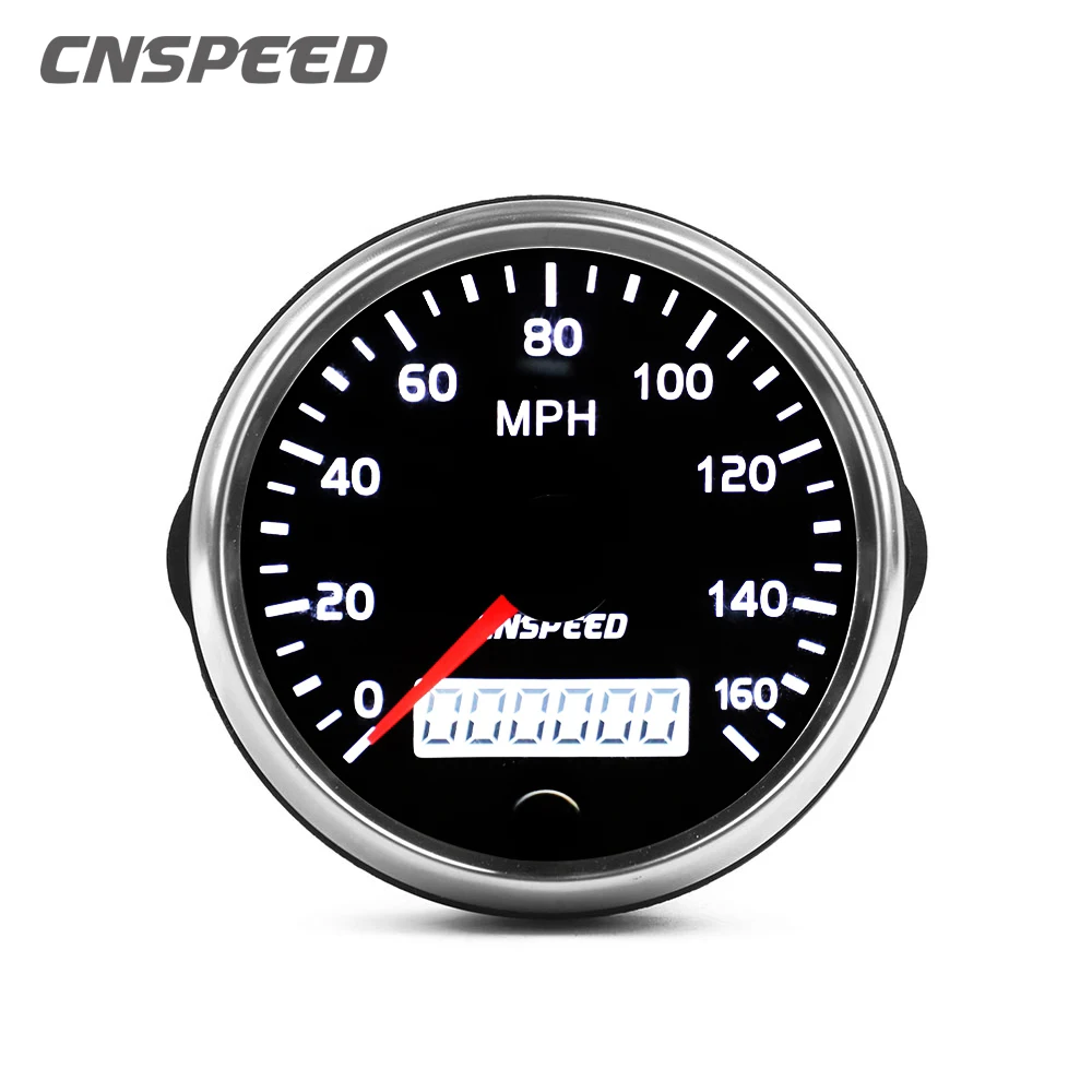 85mm 12V/24V Universal 10 Color Backlight Car 4000 & 8000 Rpm Tachometer 0-220 Km/h & 0-160 MPH Speedometer Speed Gauge