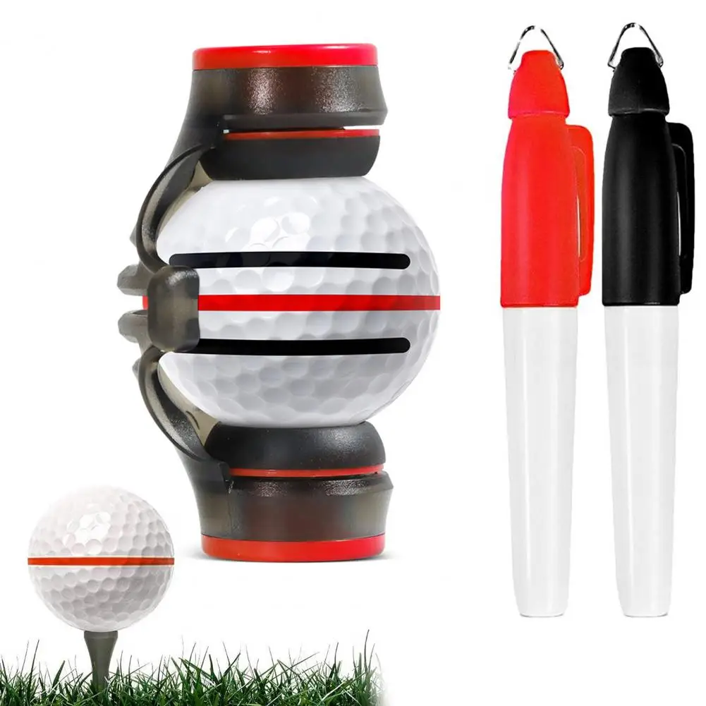 Leve Golf linha bola marcador canetas, Portable, Modelo versátil, Alinhamento Colocar Exerciser Liner, Fontes de golfe