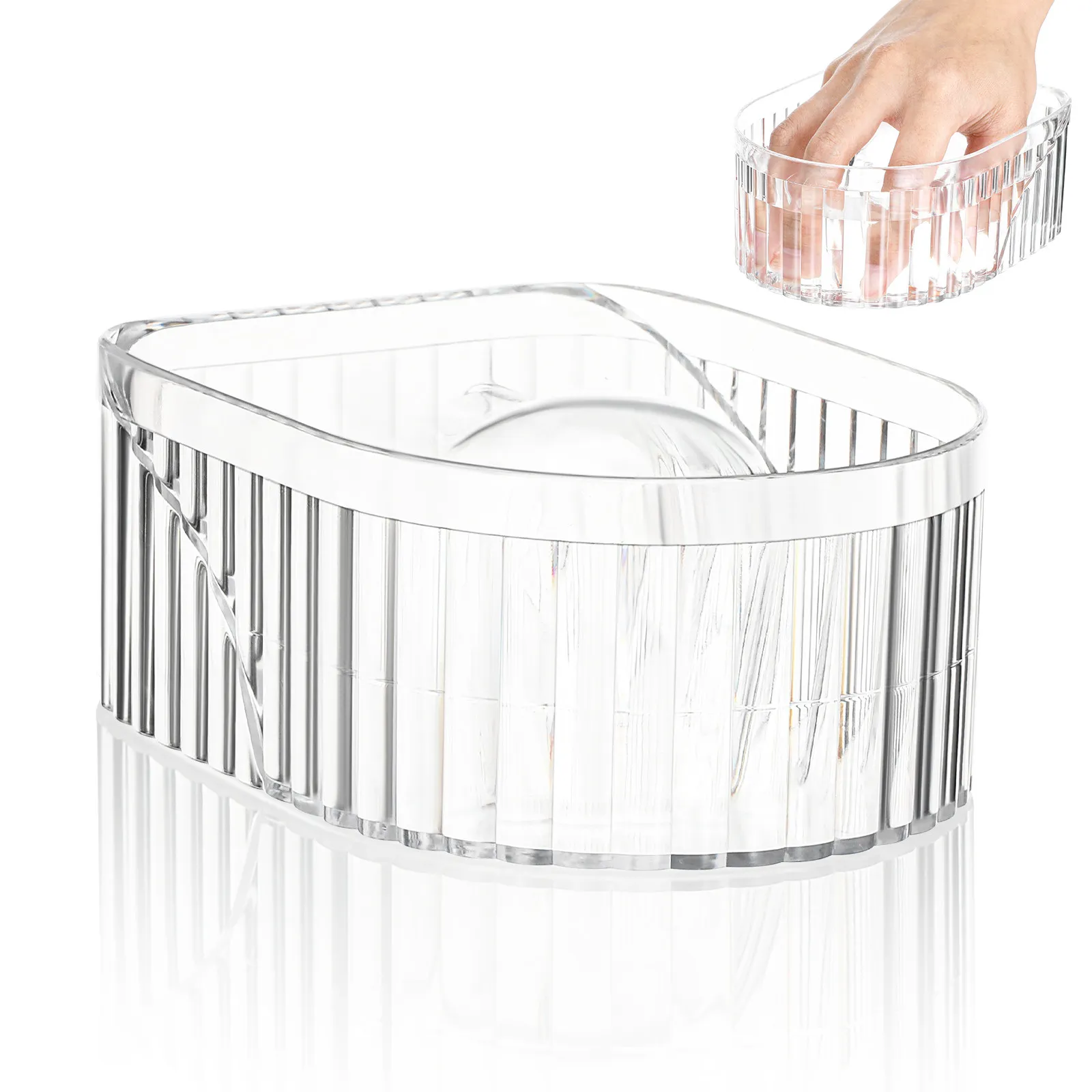 

Ergonomic Nail Soak Off Bowl with Center Raised Grip for Easy Hand Placement Manicure Soaking Bowl for Cuticle Softening False