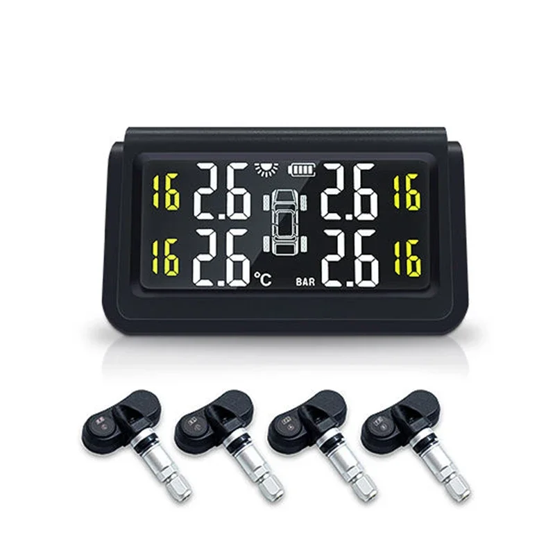 

Tire Pressure Monitoring Internal Sensor Universal Oem Tpms Gauge Sensor 12 Color Box ABS Car Meter Digital Universal 433.92mhz