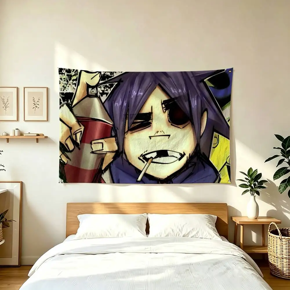 G-Gorillaz Virtual Band  Flag Suitable For Party Club Outdoor Interior Wall Decoration Banner Fans Gift