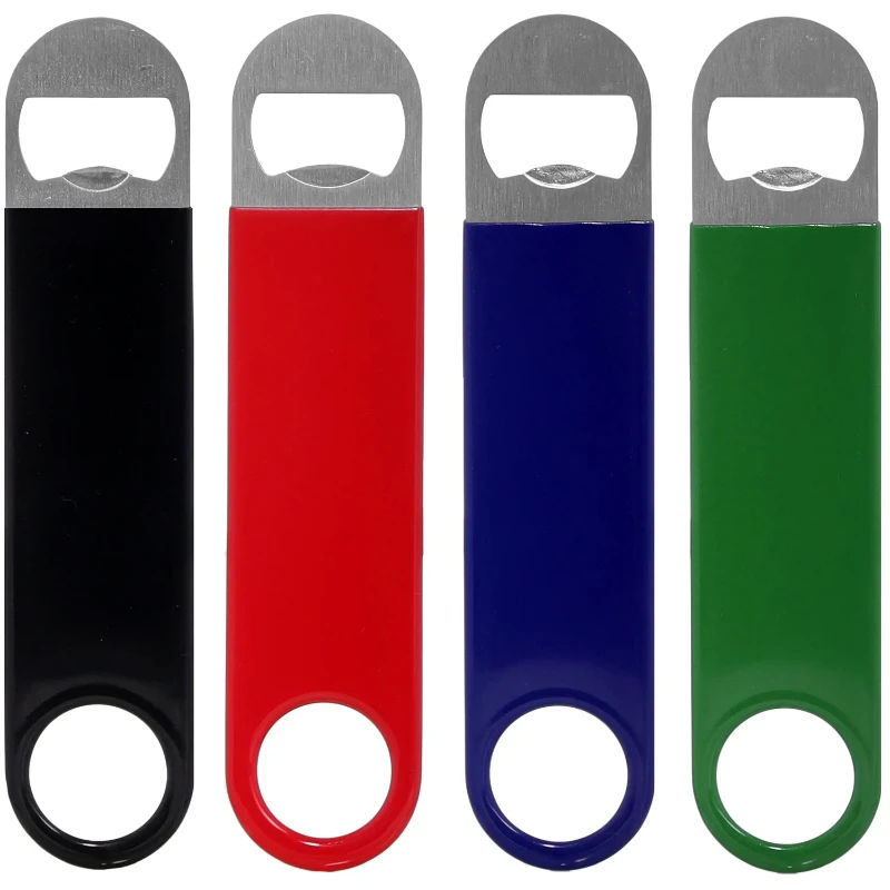 Abridor de botellas de cerveza para el hogar, abridor de botellas Simple de barman, abridor de botellas elegante, abridor colorido, abridor de bebidas de Soda, 1 ud.