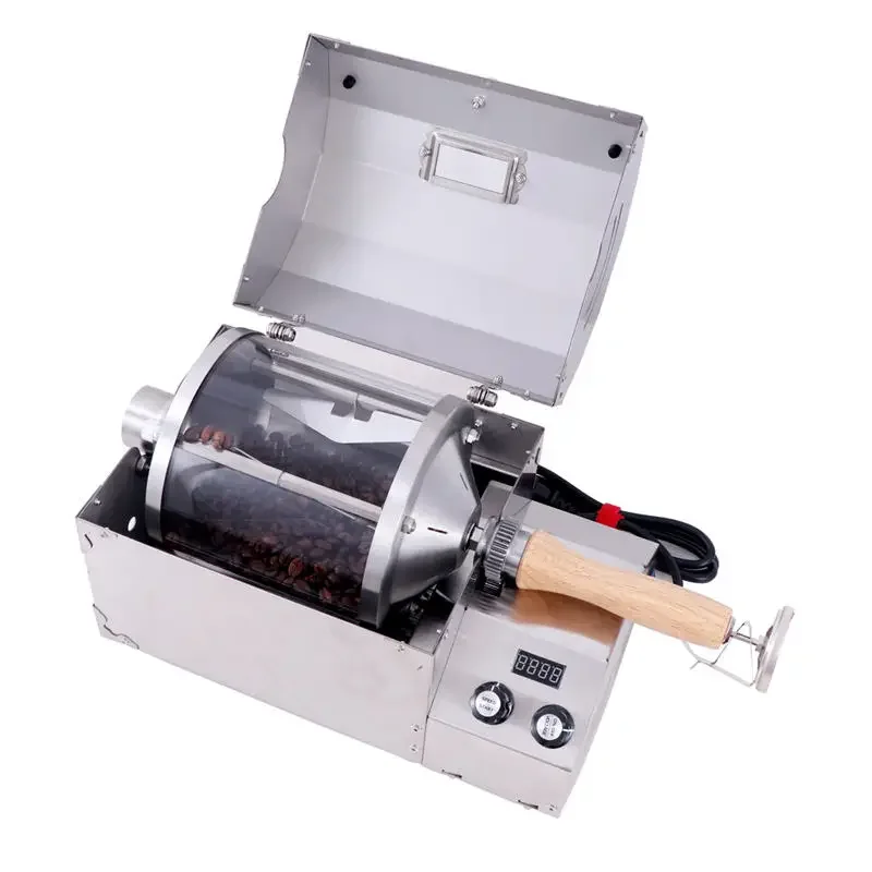 Adjustable Temperature Control Coffee Bean Cocoa Commercial Processing Roaster Machine