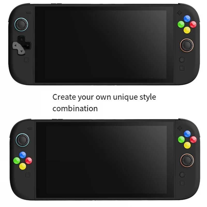 

A97I-For Switch2 Case Plastic Grip Protective Shell+Button Caps+Direction Keys Kit For Switch2 Grip Case Dust-Proof Cover