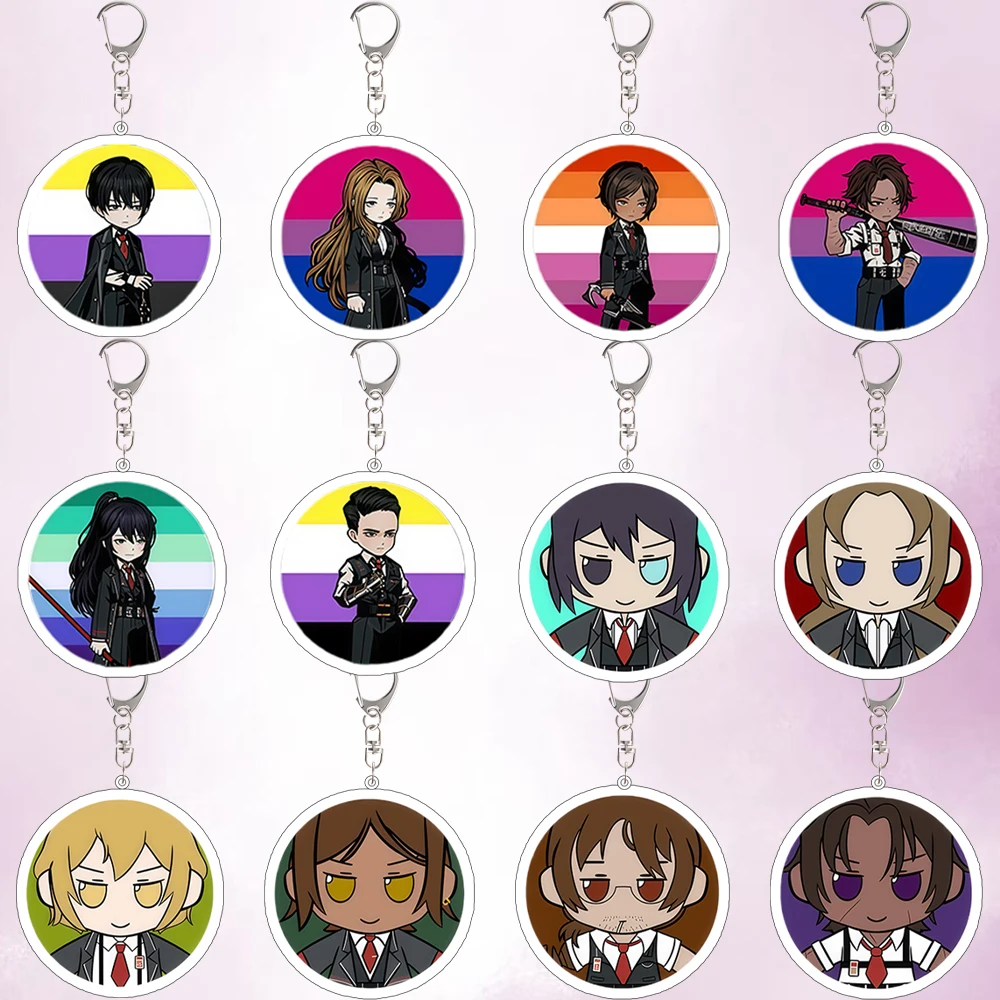 Para Limbus Company DonQuixote Ishmael Gregor YiSang Sinclair Meursault periféricos de juego llavero acrílico mochila colgante regalo