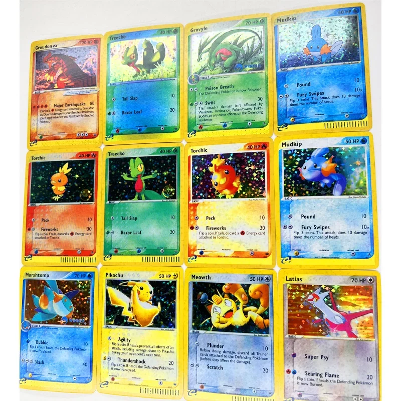 40pcs/set PTCG EX Mew Pokemon Psyduck Toys Hobbies Hobby Collectibles Game Collection Anime Cards