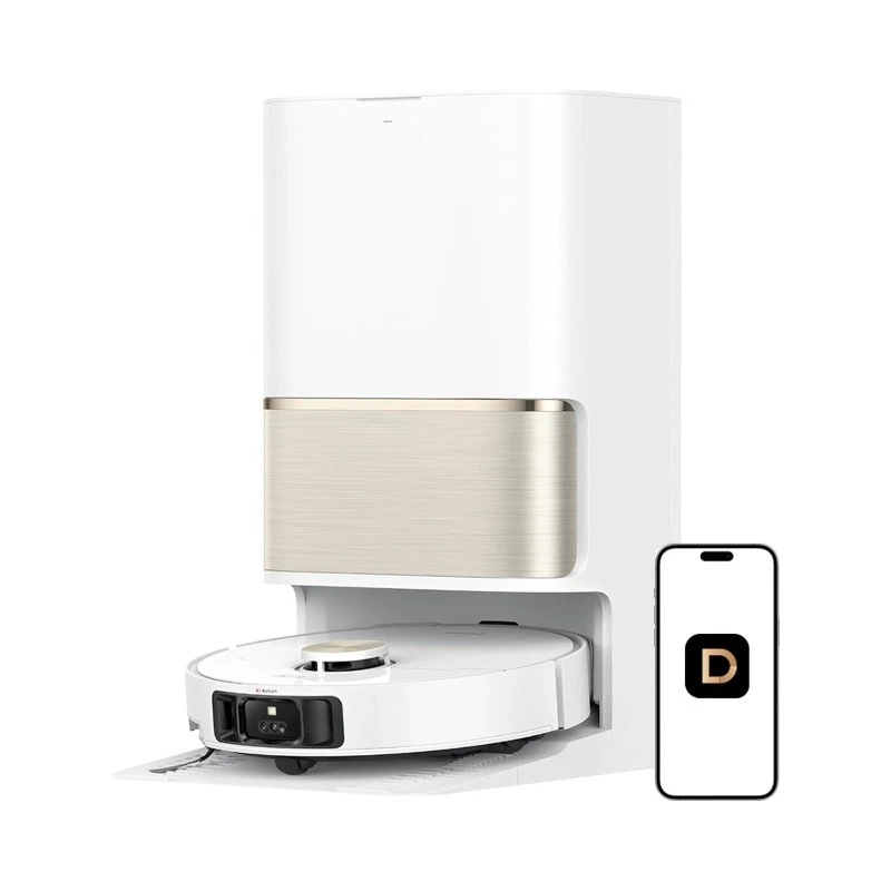 Wireless Smart Robotic Sweeper Vacuum Cleaner 19500Pa Suction DS SLAM+VSLAM Navigation Sweeping Mopping