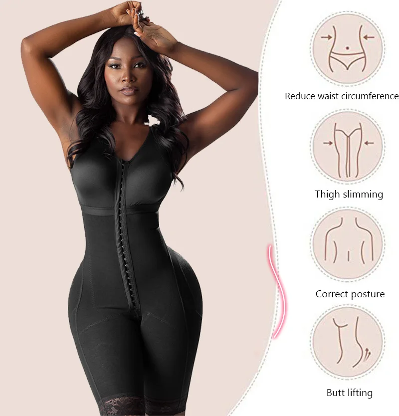 Post-Surgery Fajas Colombianas Girdles Shapers Compression Full Body Shapewear Liposuction Postpartum Tightening Modeling Corset