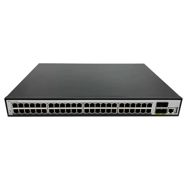 48-Port 10/100/1000Mbps SFP Console Uplink Rack-Mounted Switch 500W Power Supply 176Gbps Capacity QoS LACP Devices