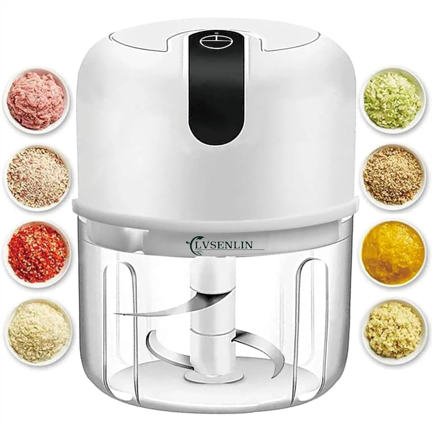 

Electric Garlic Chopper, Mini Portable Vegetable Chopper with USB Charging, Cordless Food Processor for Onion, Ginger, Chili