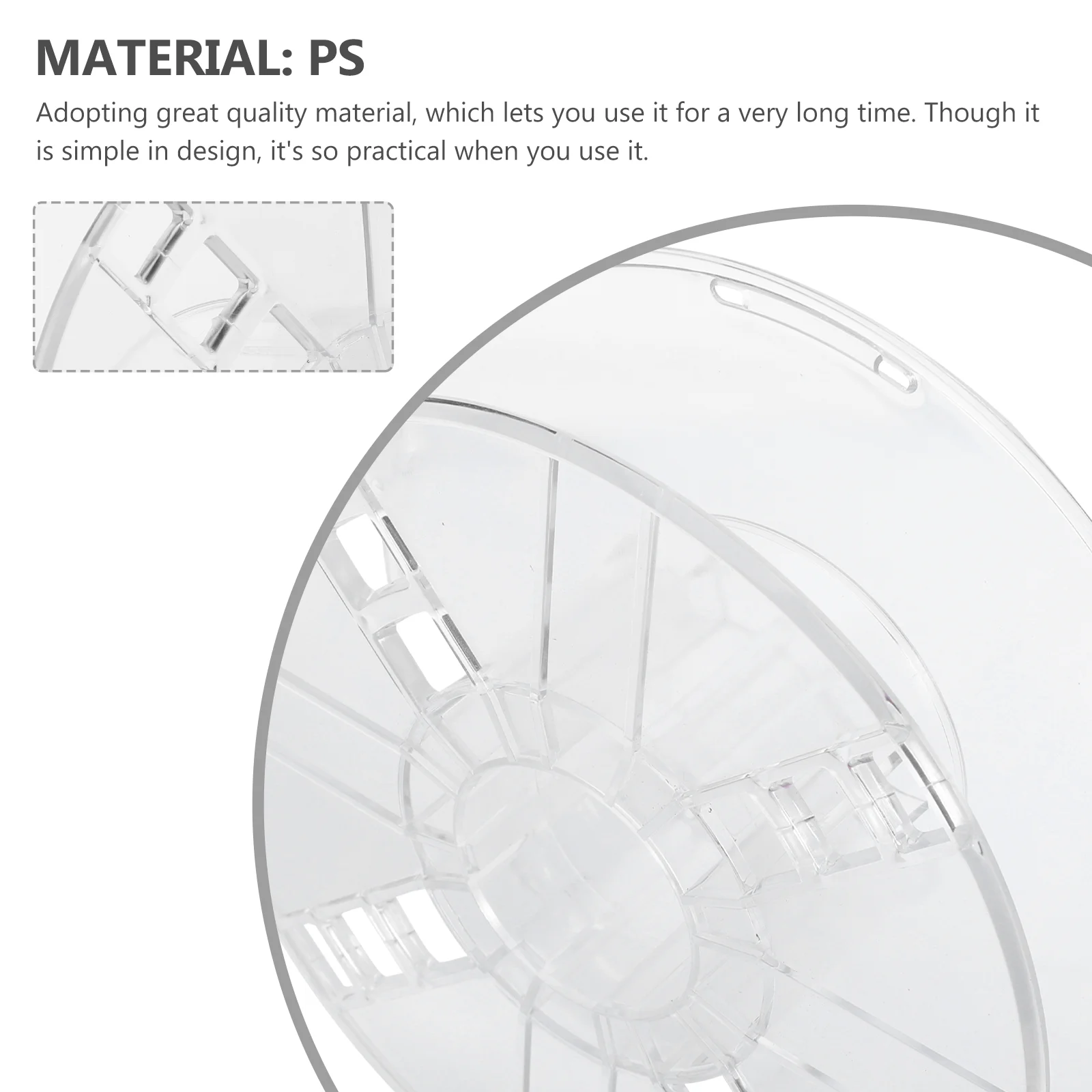 1 Pc 3D Printer Filament 1KG Spool Hollow Bobbin Plastic Transparent Reel 3D Printer Spool 3D Printer Bobbin