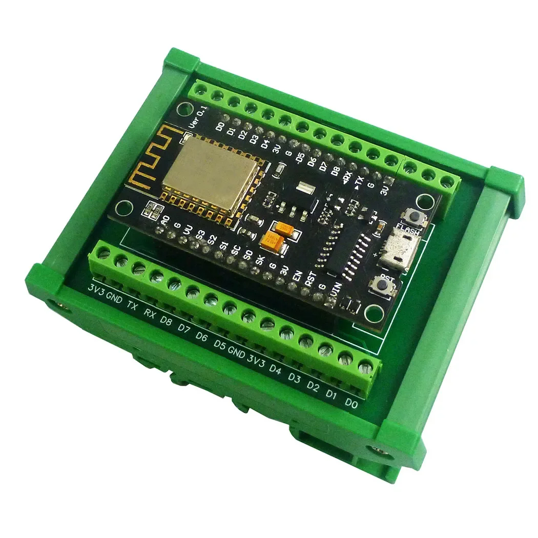 2,4G NodeMcu Lua WIFI ESP8266 GPIO плата расширения на DIN-рейку для промышленных контроллеров ПЛК Arduino