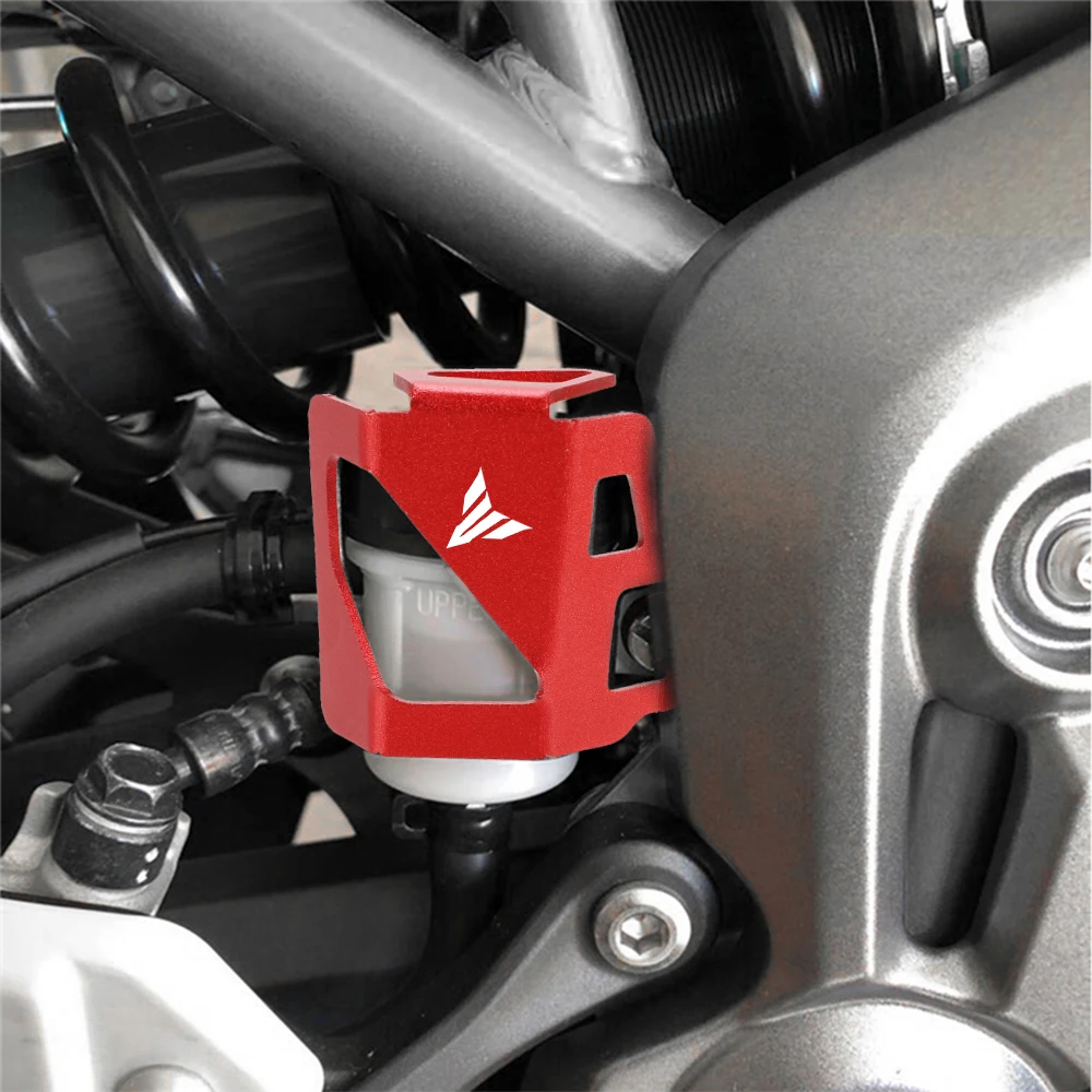 

For YAMAHA MT07 MT09 MT10 mt9 2014-2018 2015 2016 Motorcycle Accessories CNC Rear Brake Fluid Reservoir Cover Guard Protector