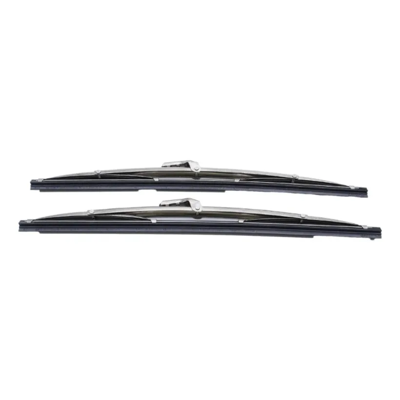 1Pair 12‘’ Car Front Windshield Wiper Stainless Steel Windscreen Wipers Universal for Straight Arms Replacement 1SET