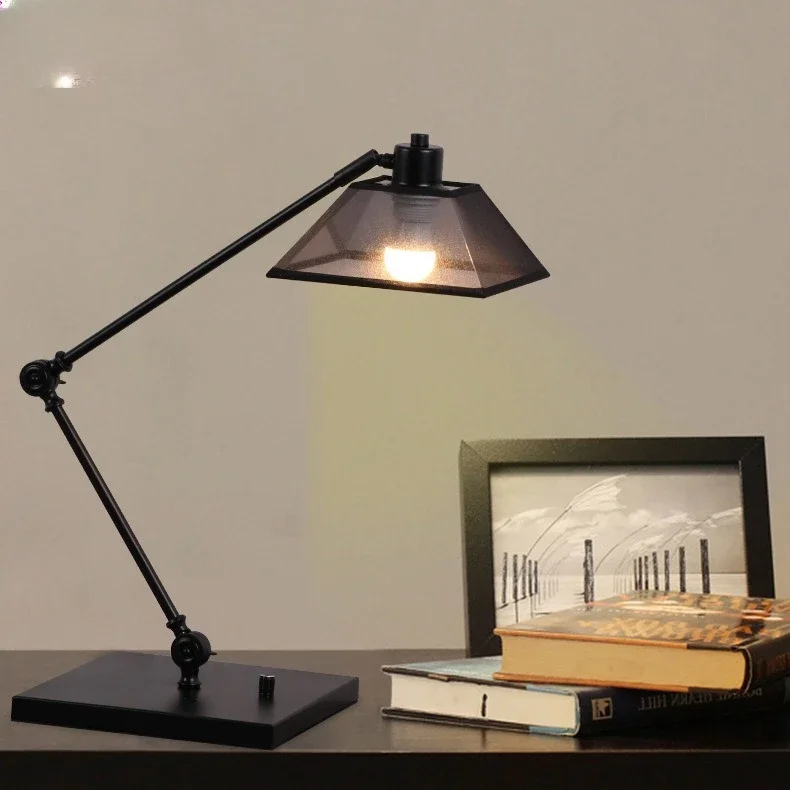 Eye protection desk lamp American, fishing adjustment bedroom bedside, dormitory