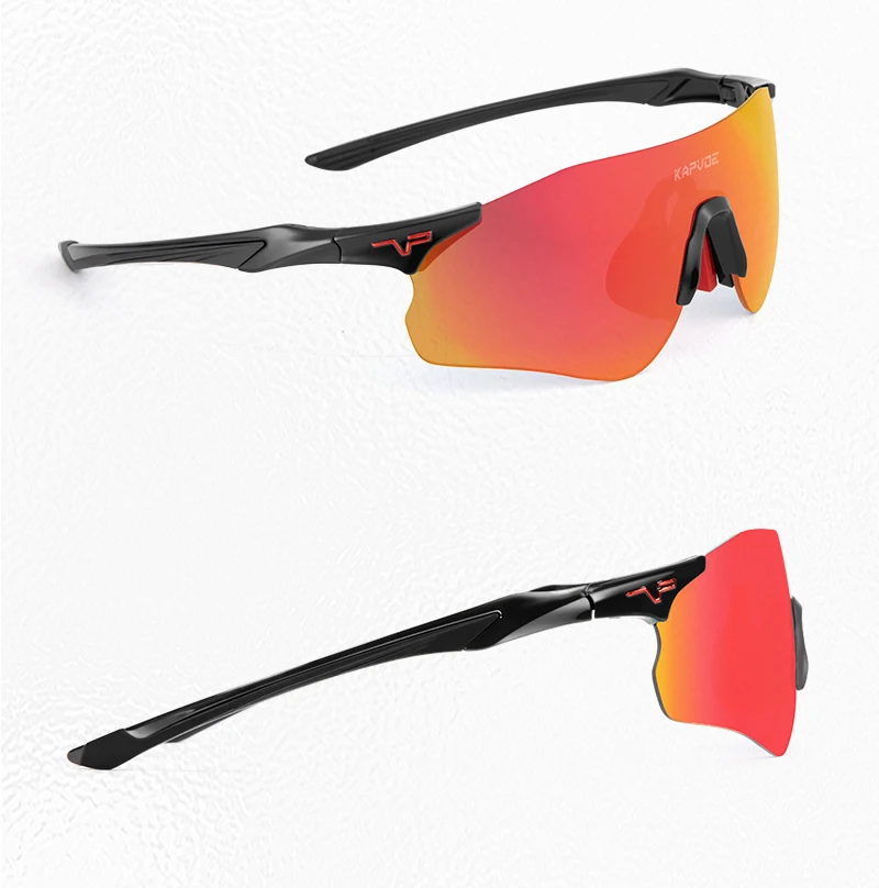 Kapvoe Leichtgewichtige Photochrome Laufsonnenbrille Sportbrille für Männer Marathon-Radbrille Mountainbike-Brille Eyewear – Detail 15