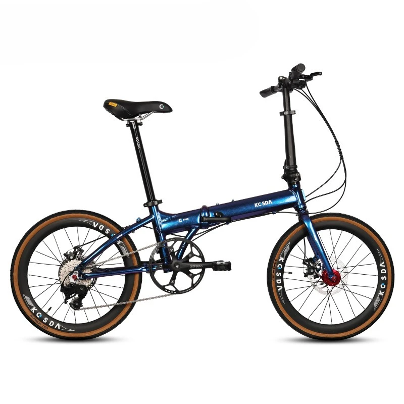 22-inch Aluminum Alloy Ultra-Light Adult Variable-Speed Commuter Mini Folding Bicycle