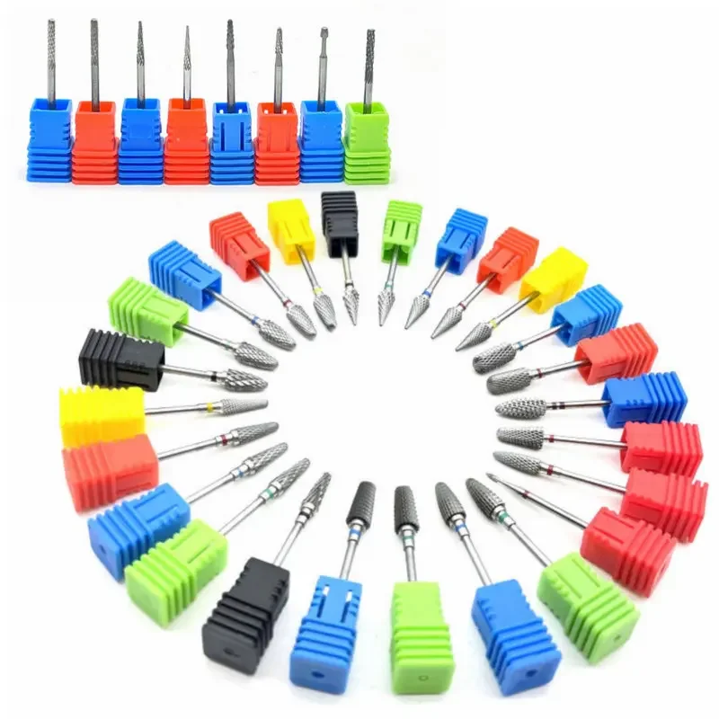 33 Style Choice Tungsten Carbide Nail Drill Bits Machine Nail Cutter Nail File Manicure Carbide Nail Drill Bit Dental Burs